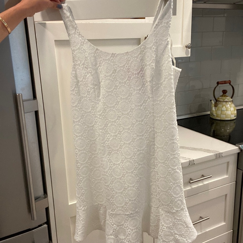 White eyelet dress